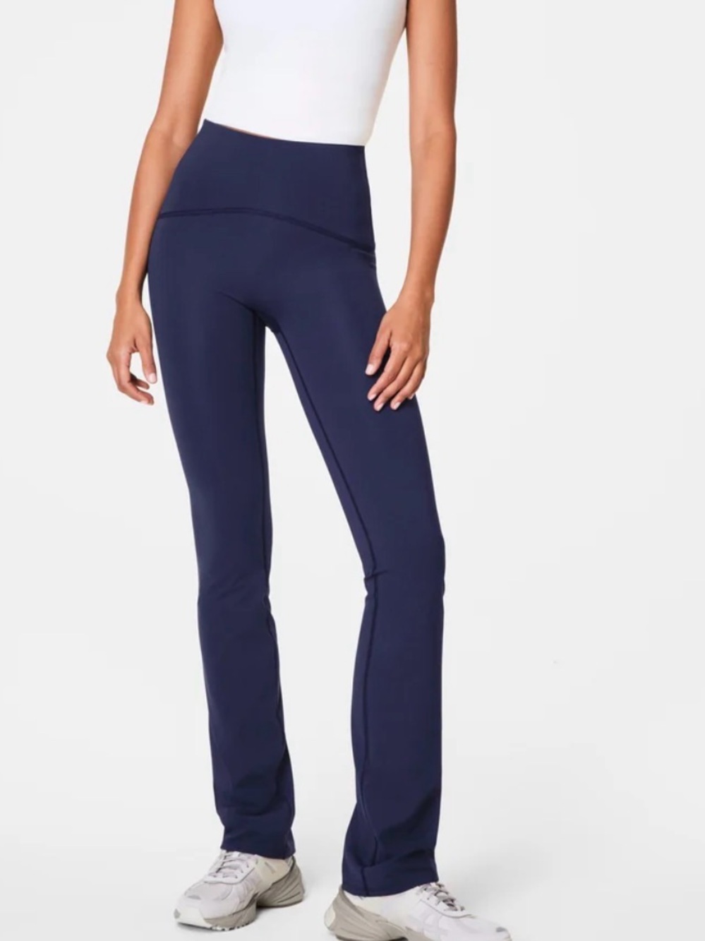 Spanx Booty Boost Flare Workout pants/ leggings in blue, size XL tall